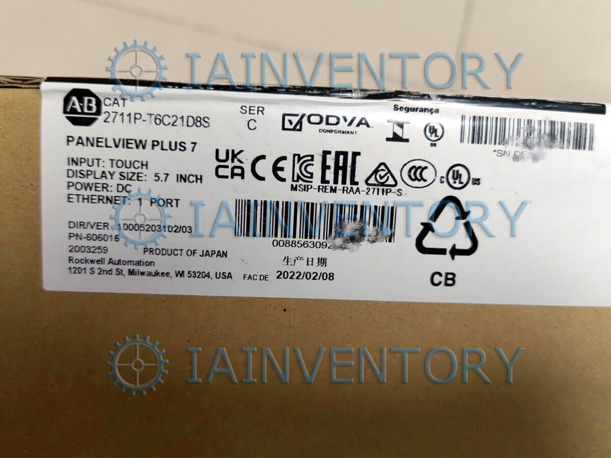 Allen Bradley 2711P-T6C21D8S with 2-Year - ALLEN BRADLEY