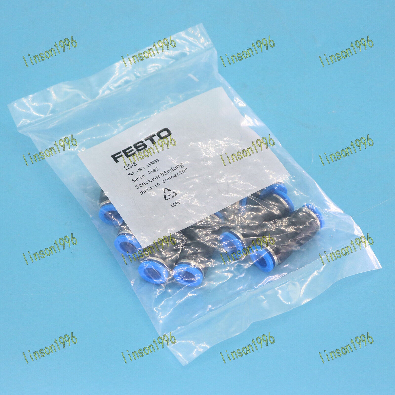 FESTO 10PCS Push-In Connector ONE YEAR - FESTO