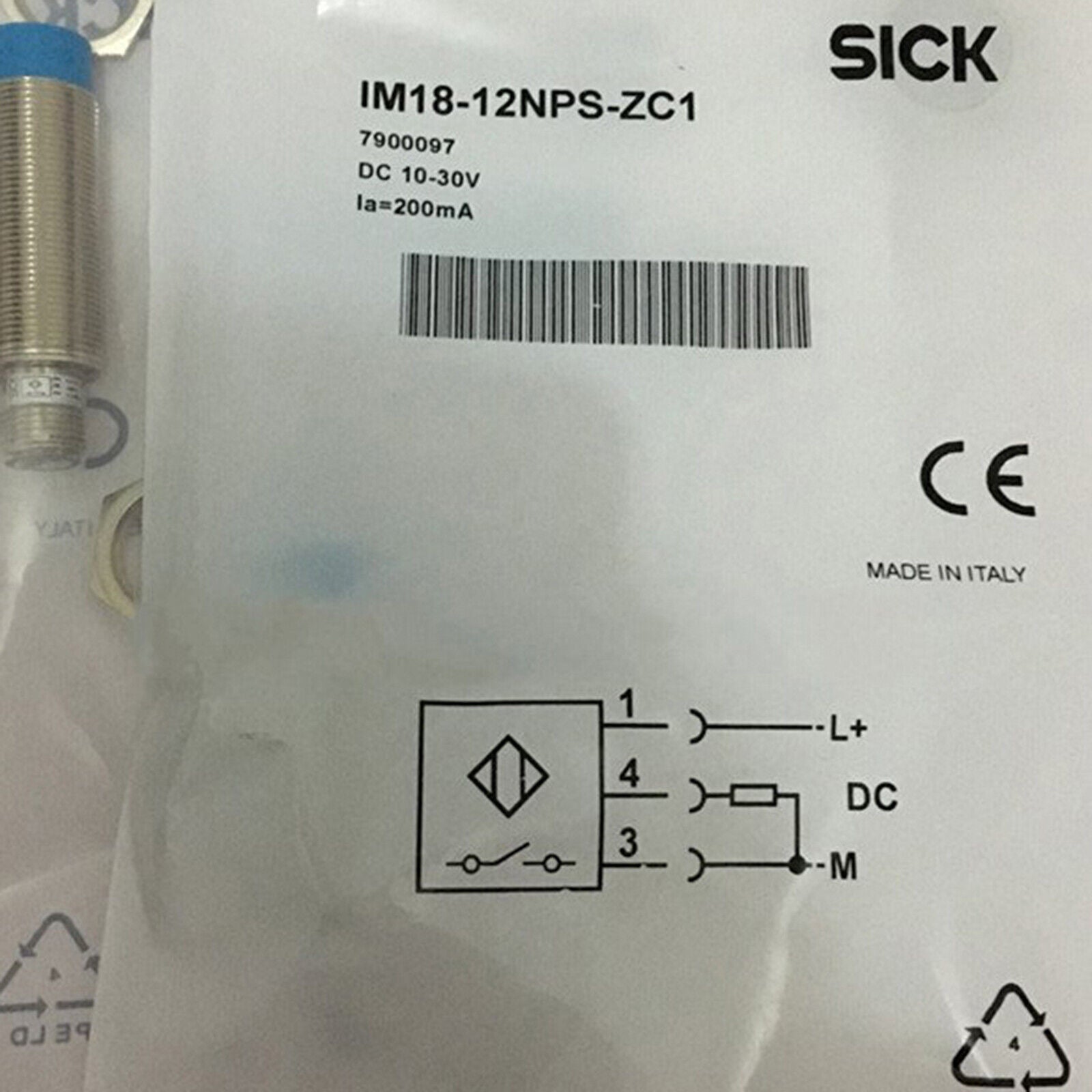 ONE SICK IM18-12NPS-ZC1 Photoelectric Switch - SICK
