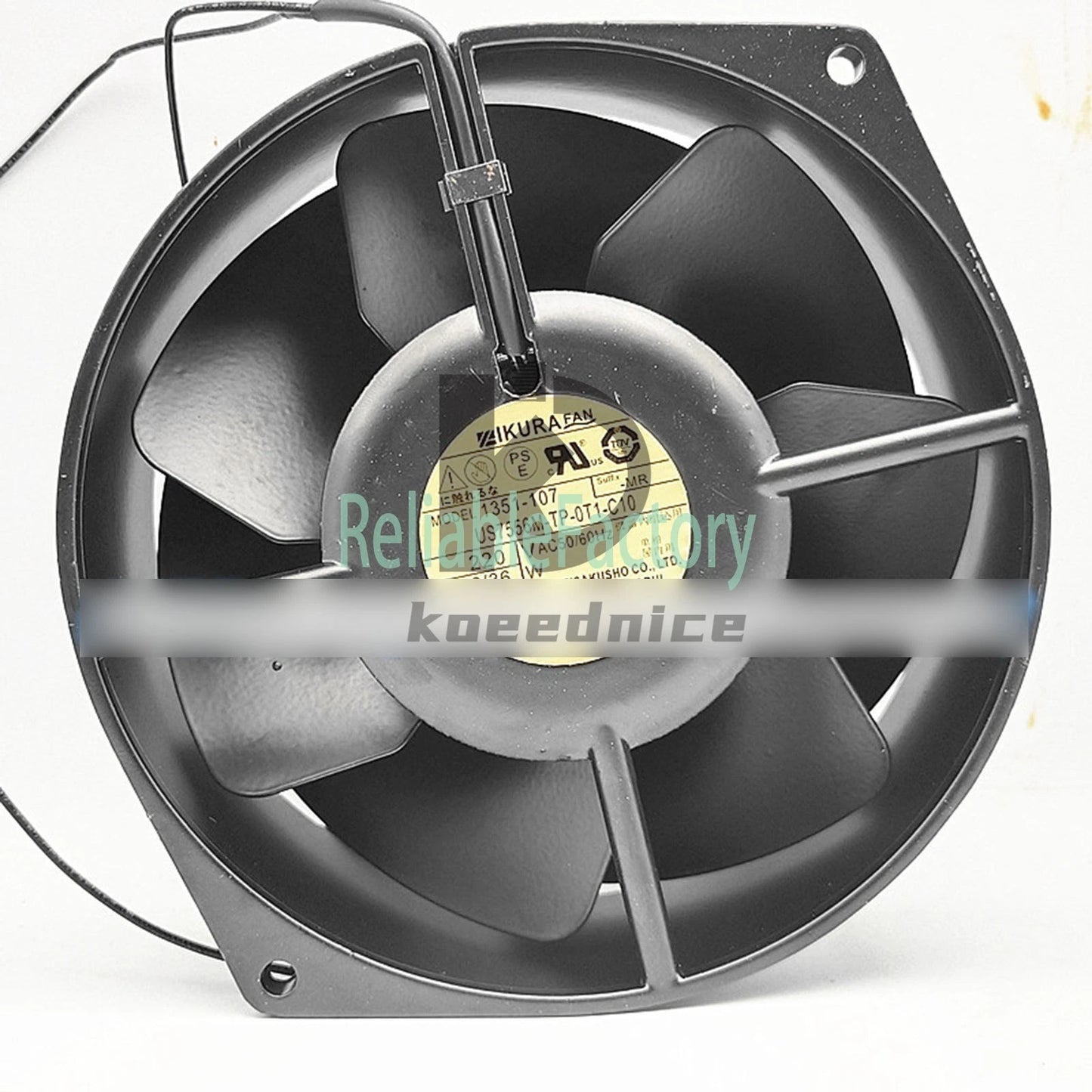 IKURA 1351-107 US7556M-TP-OT1-C10 220V 150mm 2 wire Cooling fan#QW