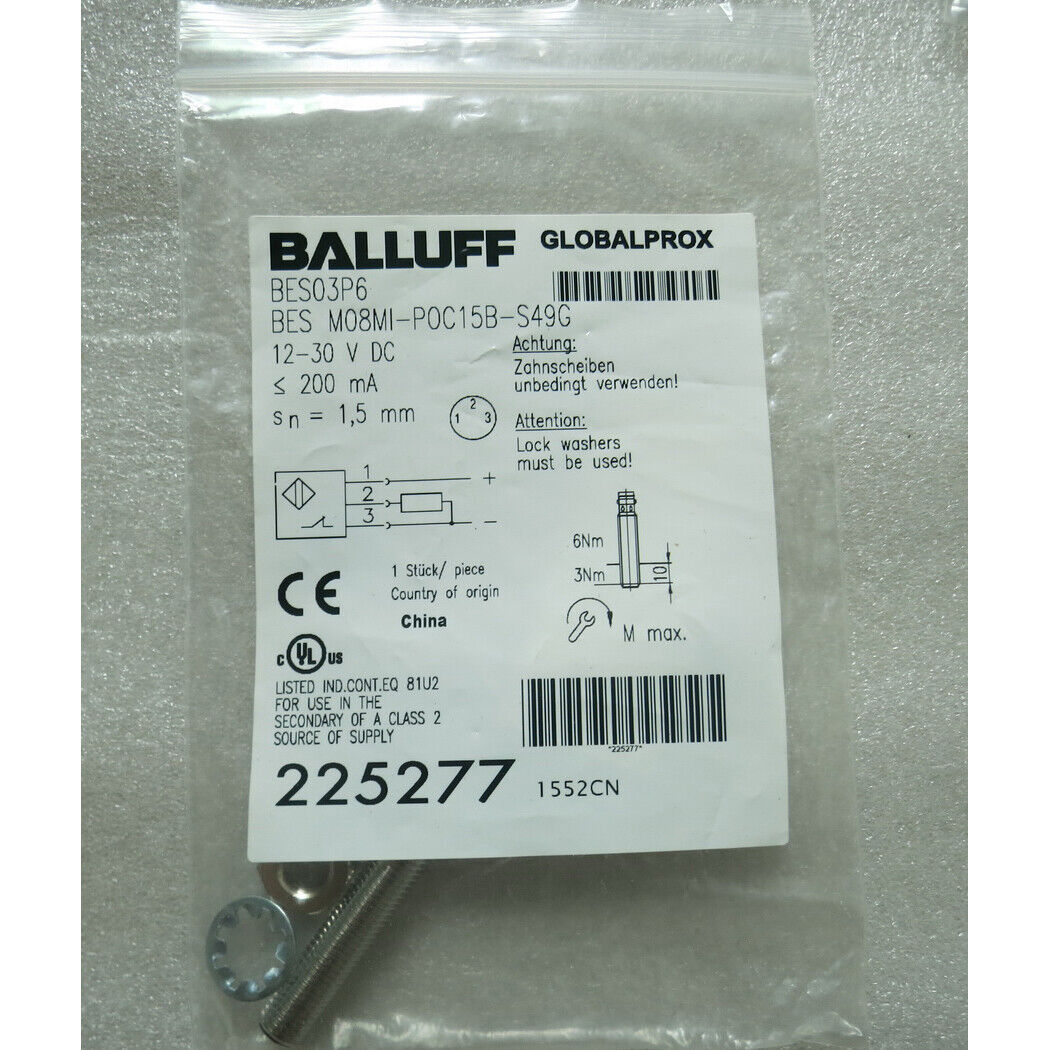 Proximity sensor BES M08MI-POC15B-S49G Fast - BALLUFF