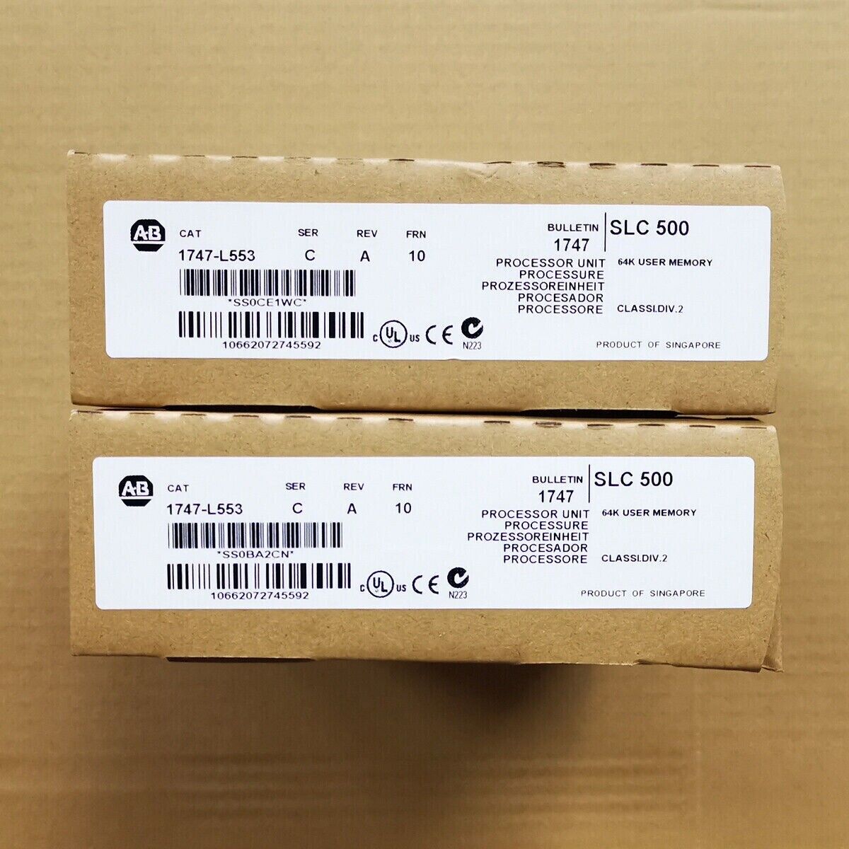 Allen-Bradley 1747-L553 SER C SLC500 CPU Processor Unit - ALLEN-BRADLEY