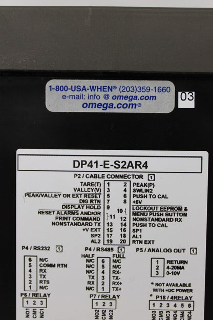 used Omega DP41-E-S2AR4 Digital Meter - OMEGA