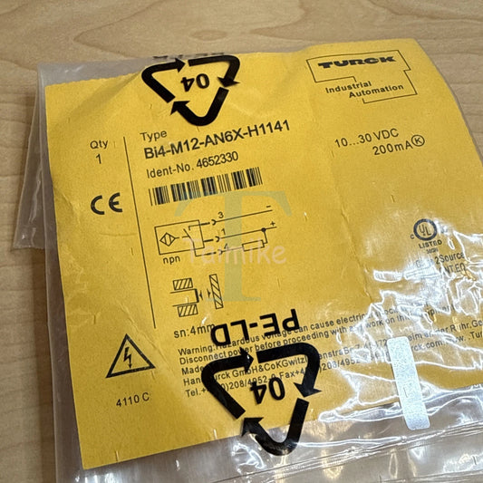 ! Turck Bi4-M12-AN6X-H1141 Proximity Sensor