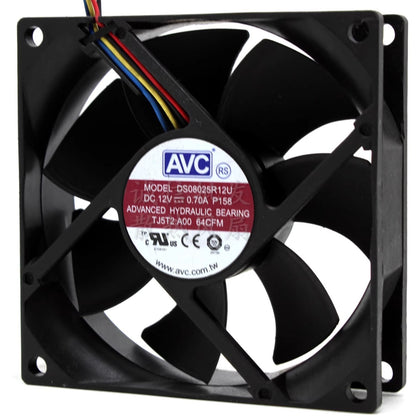 AVC DS08025R12U 8025 DC12V 0.7A 8CM 4-Wire PWM Speed Control Cooling Fan