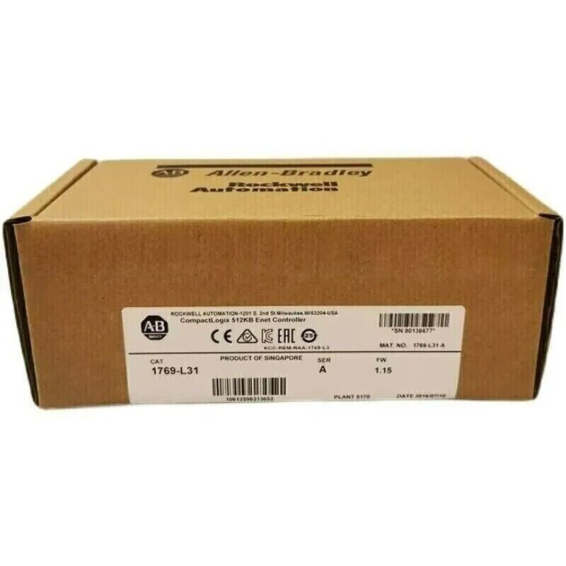 CompactLogix 512KB Controller AB 1769-L31 - Sealed and Reliable - COMPACTLOGIX