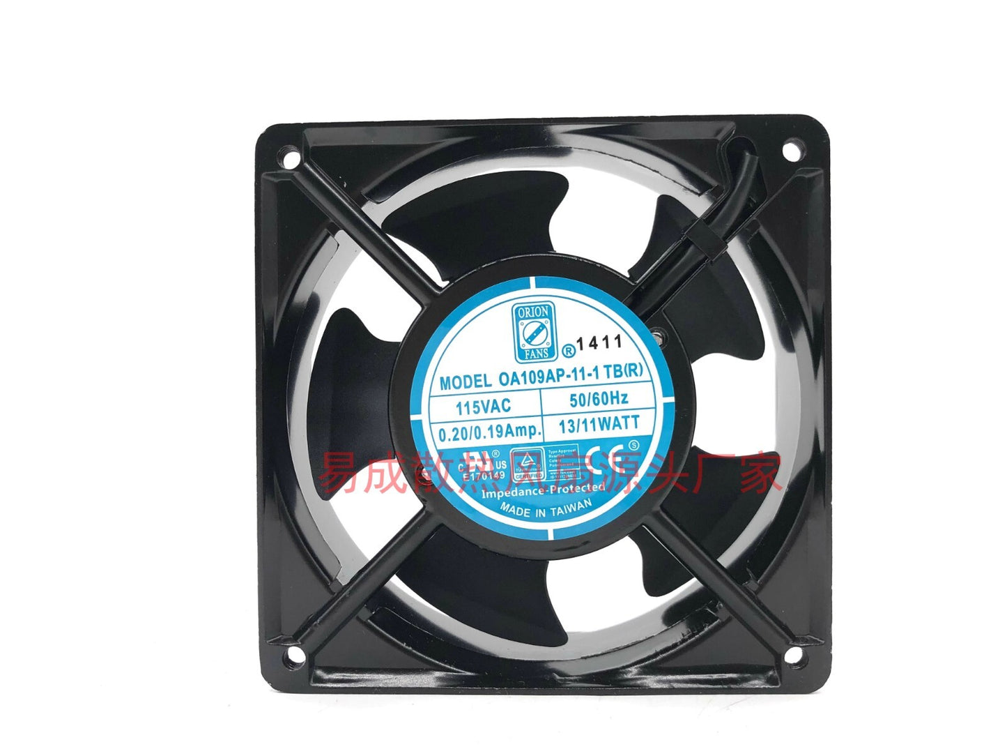 Qrion OA109AP-11-1 TB(R) 12038 115VAC 50/60Hz 0.20/0.19A 13/11W 12CM Cooling Fan