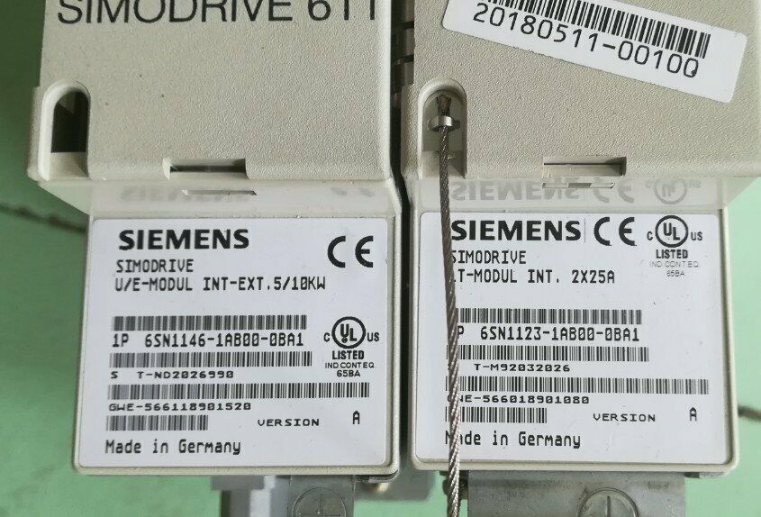 used ONE  Siemens 6SN1146-1AB00-0BA1 Servo drive power supply Tested Good Siemens