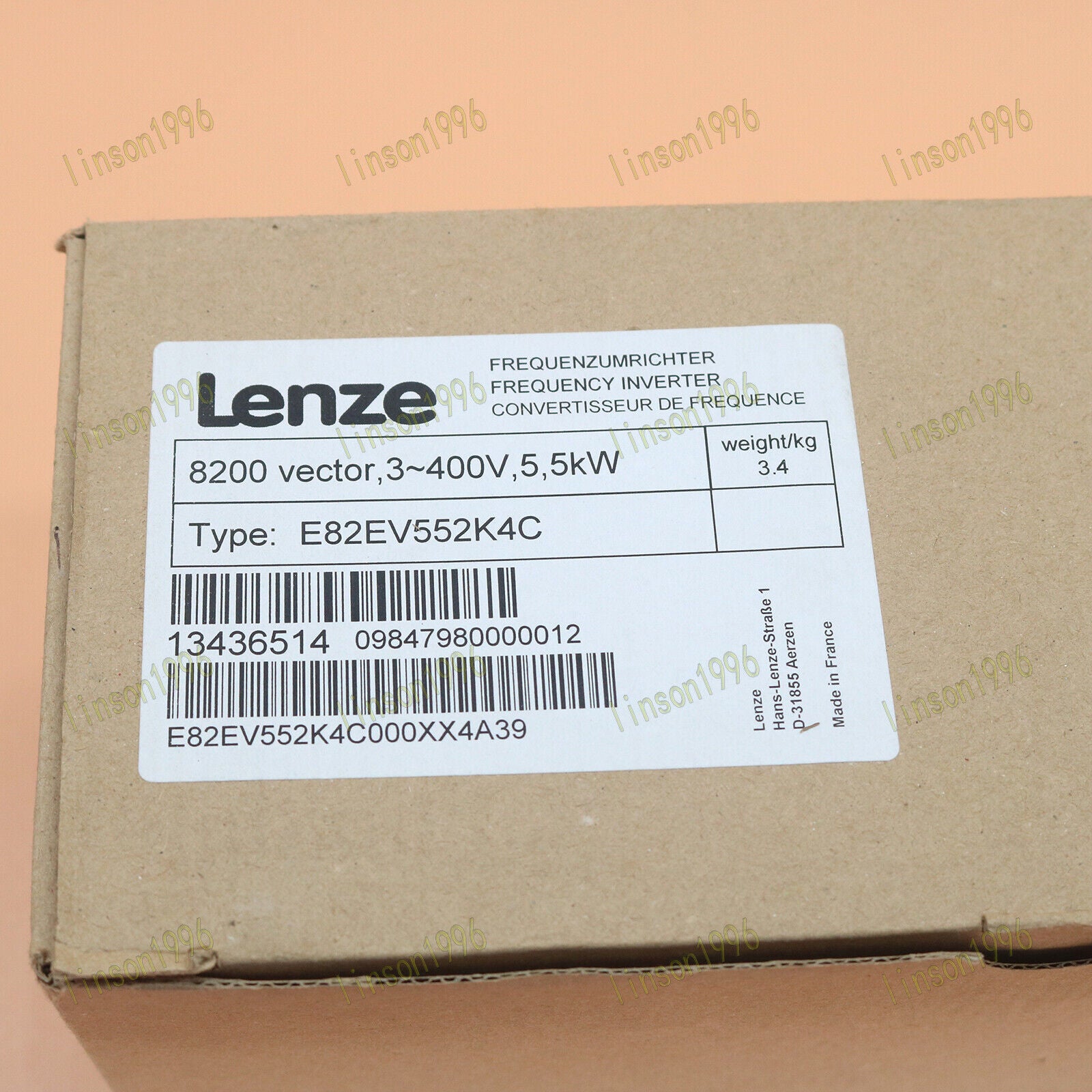 1PC LENZE xFrequency Inverter E82EV552K4C - LENZE