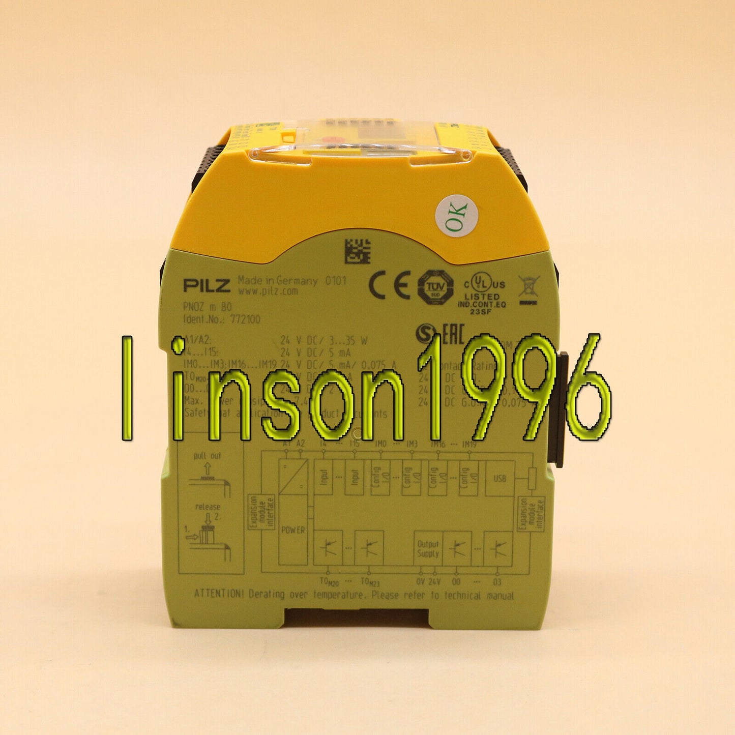 New Pilz Safety Controller Module 772100, 1-Year Warranty - PILZ SAFETY CONTROLLER MODULE 772100