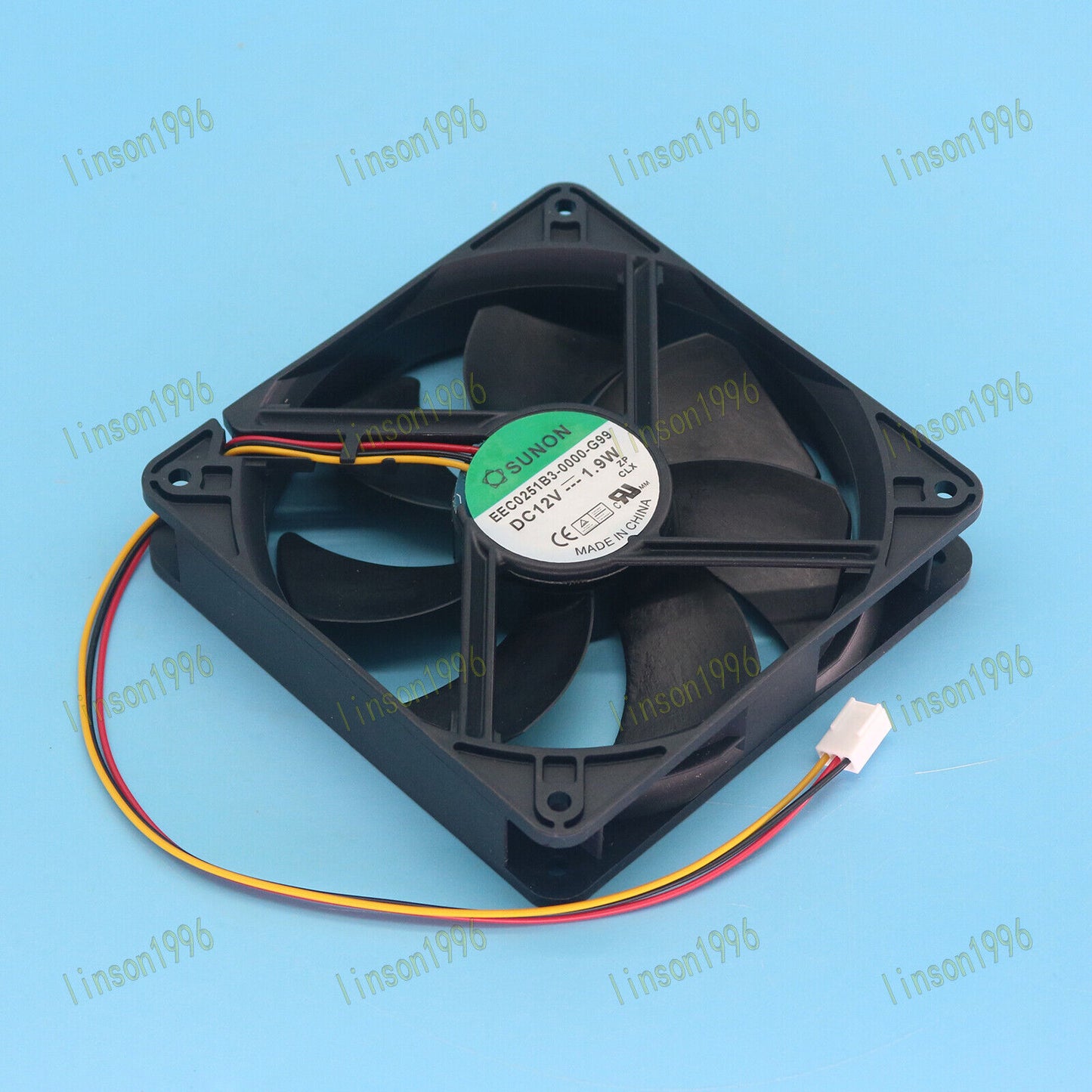 12V 1.9W Cooling Fan EEC0251B3-0000-G99 12cm 3-wire fan from SUNON Fast Delivery - SUNON