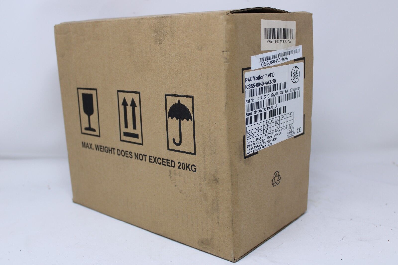 new GE IC855-0040-4A3-20 PACMotion VFD Drive Emerson - EMERSON