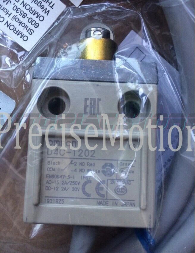 1Pcs OMRON D4C-1202 limit switch with VCTF oil resistant cable Free ship