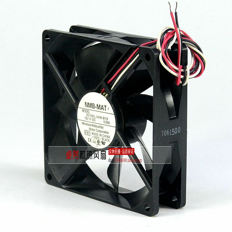 1pcs NMB 3610KL-04W-B19 12V 0.08A 9225 cooling fan