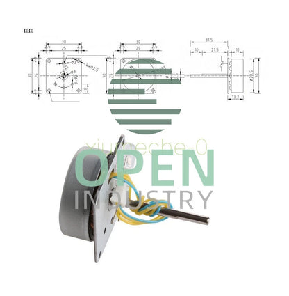 AC 3 Phase Micro Brushless Generator Mini Wind Hand Generator Motor 3-24V DIY