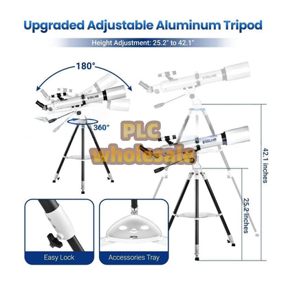 70080 Professional Telescope 210X W/ Star Tracking APP for Beginner Adults Gift