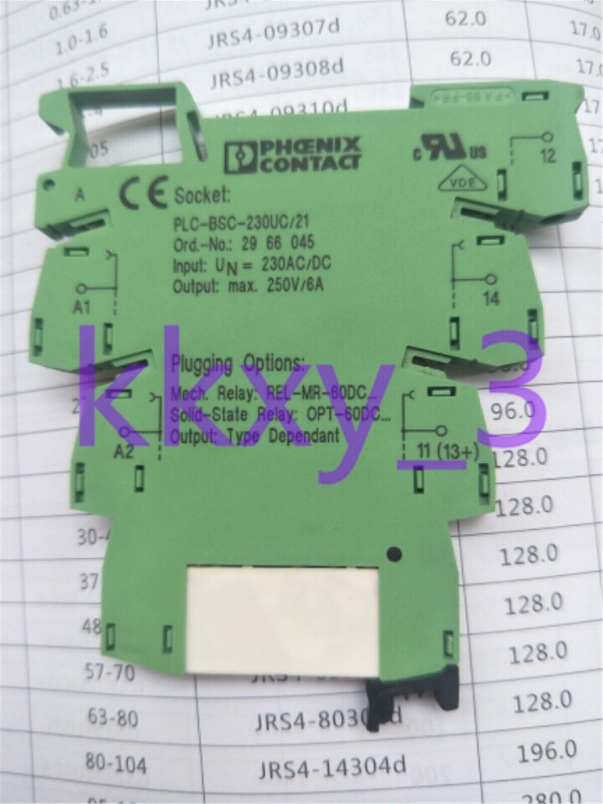 new 1 PCS  Phoenix PLC-BSC-230UC/21 Relay Phoenix