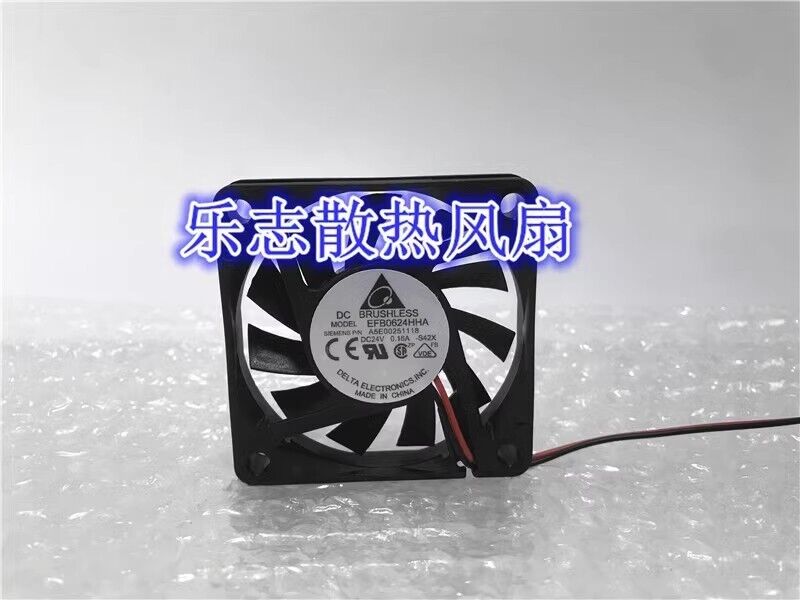 Delta EFB0624HHA 6010 DC24V 0.16A 6CM 2-Wire Silent Inverter Fan - DELTA