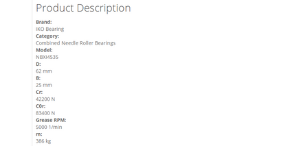 IKO NBXI4535 Combined Needle Roller Bearings - IKO