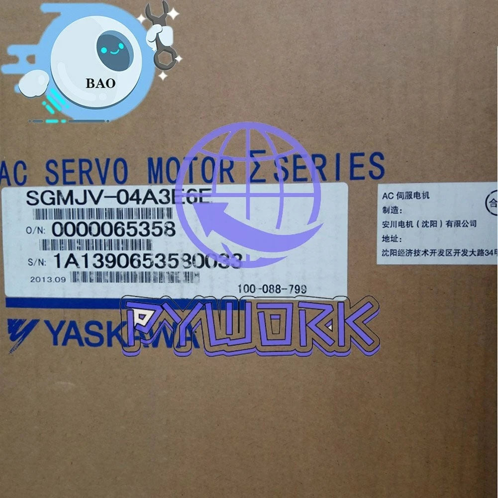 1PCS Yaskawa Servo Motor SGMJV-04A3E6E
