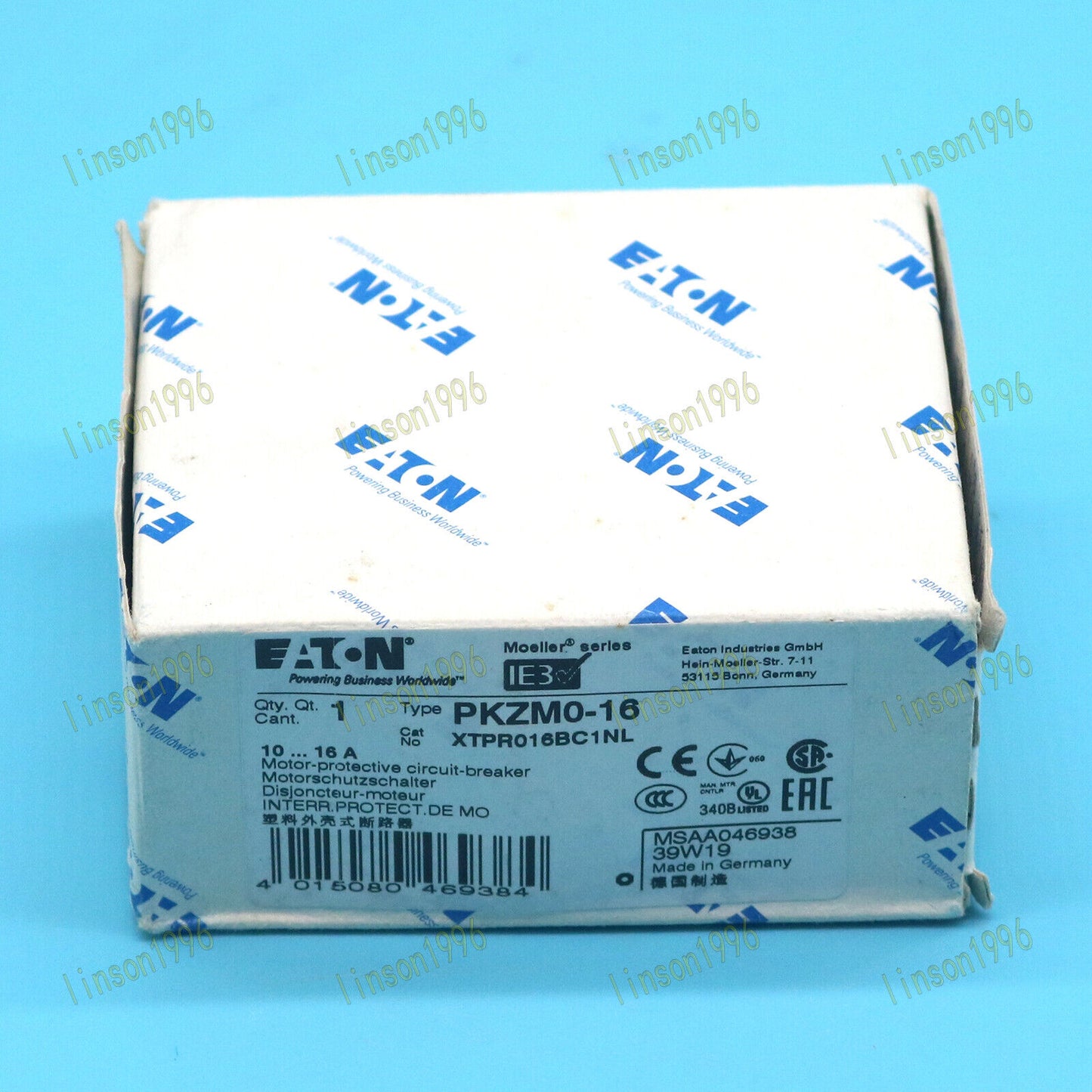 Eaton Moeller Circuit Breaker PKZM0-16 10-16A - EATON MOELLER