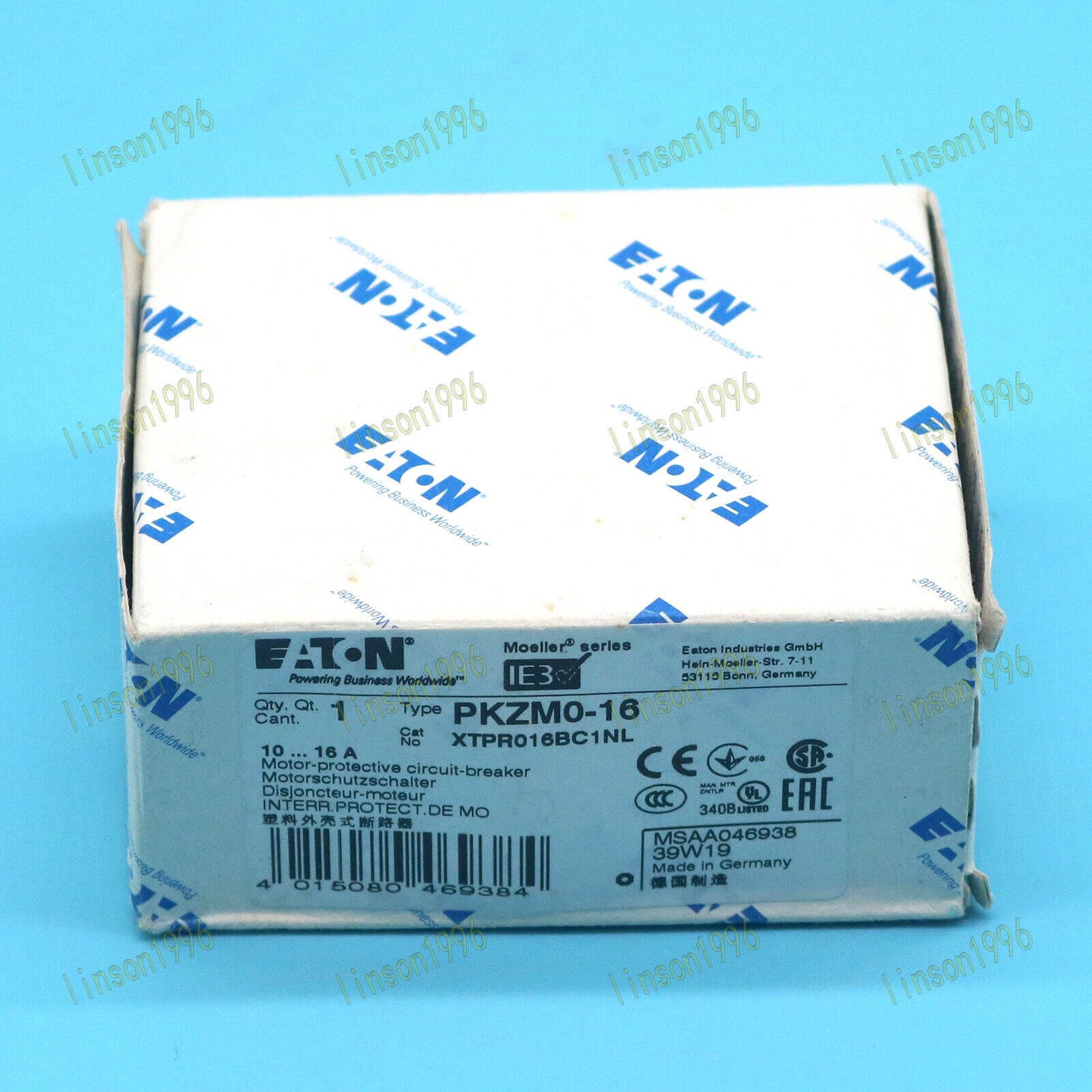 Eaton Moeller Circuit Breaker PKZM0-16 10-16A - EATON MOELLER