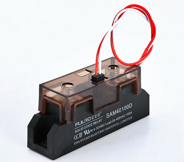 new Industrial solid state relay SAM40100D 100A In=4-32VDC Load=24-480VAC