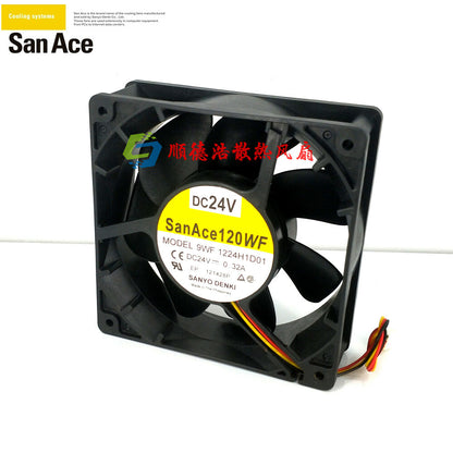 Sanyo SANACE120WF 9WF1224H1D01 12CM DC24 0.32A 120*120*38mm Inverter cooling fan