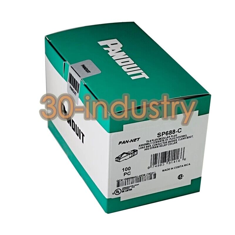 100pcs Panduit SP688-C Category 6 TX6™ RJ45 Modular Plugs - PANDUIT