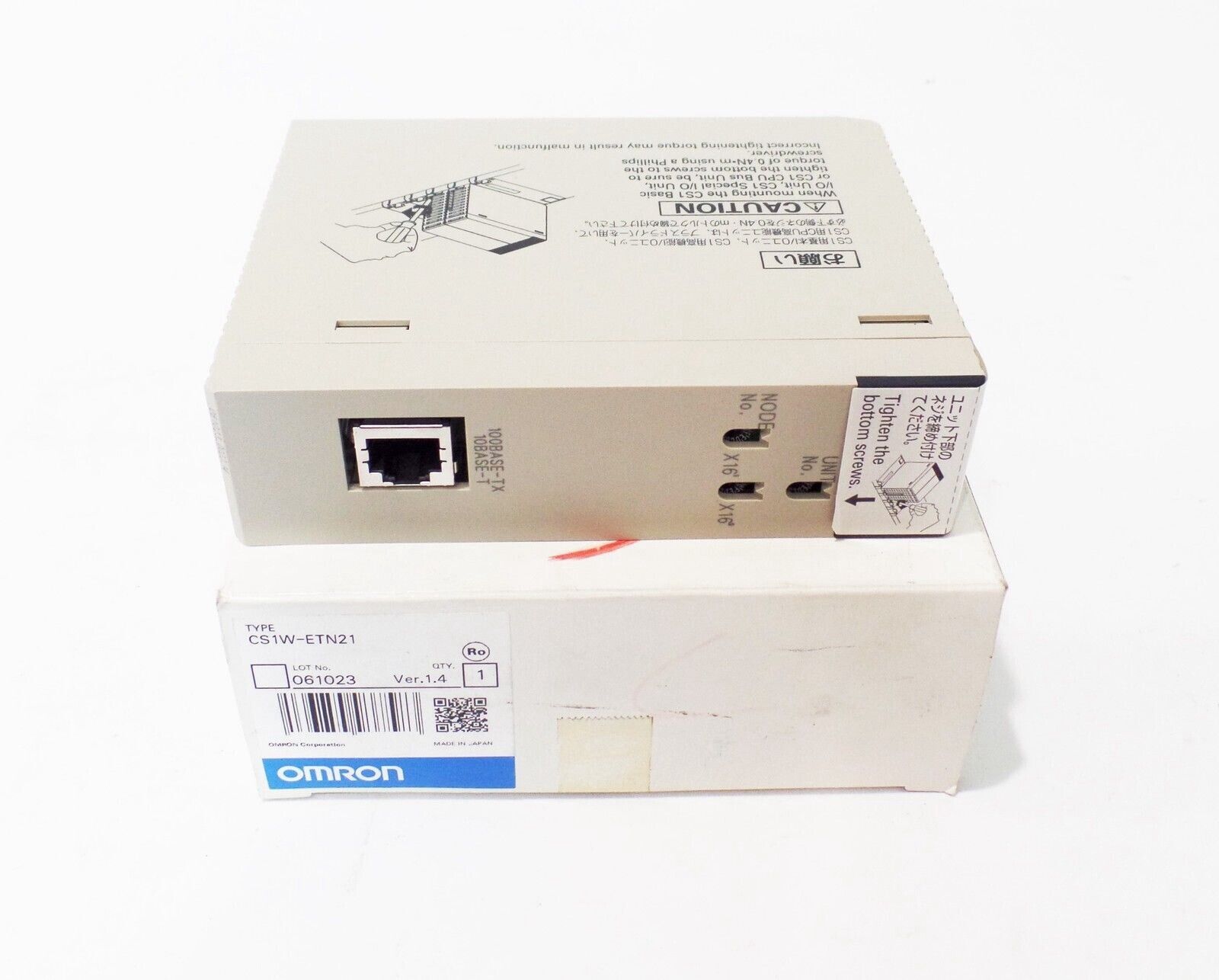OMRON CS1W-ETN21: Ethernet Communication Unit for PLCs - OMRON