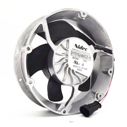 new Nidec D1751S24B6CZ-16 17251 24V 1.8A SERVO Inverter ABB Axial Flow Cooling Fan - NIDEC