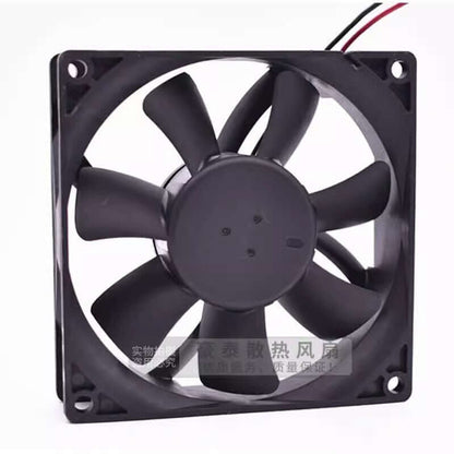 new DELTA AFB0924SH 9025 DC24V 0.50A 9CM 2-Wire Dual Ball Cooling Fan