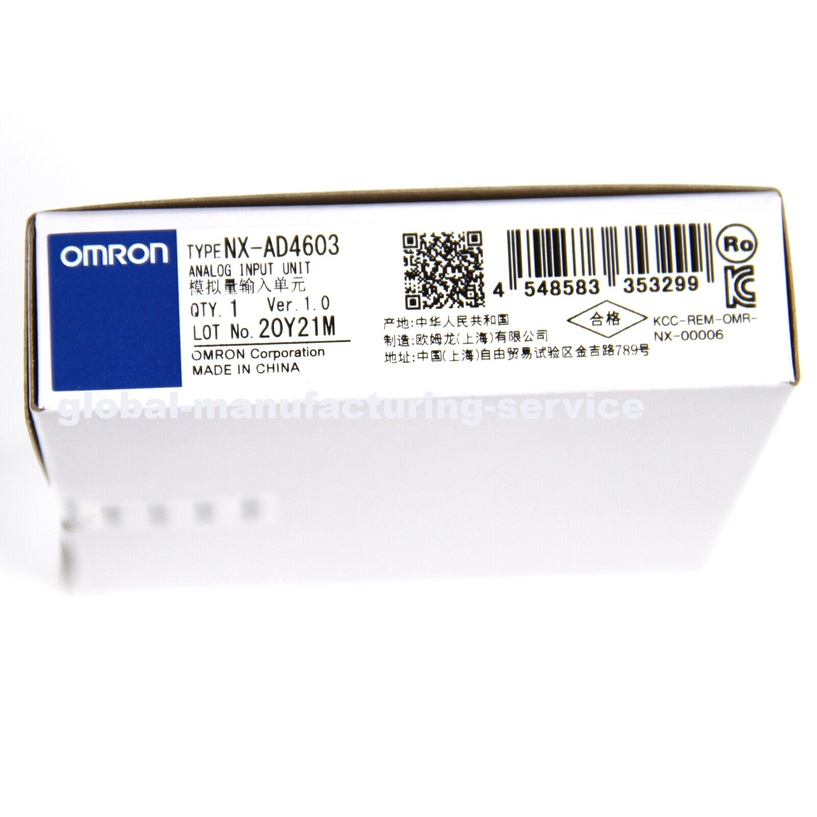OMRON NX-AD4603 Analog Input Unit NX-AD4603 - OMRON