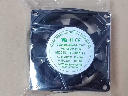 new Commonwealth FP-108A S1 AC110/120V 13/12W 80*80*38MM 2wire cooling fan