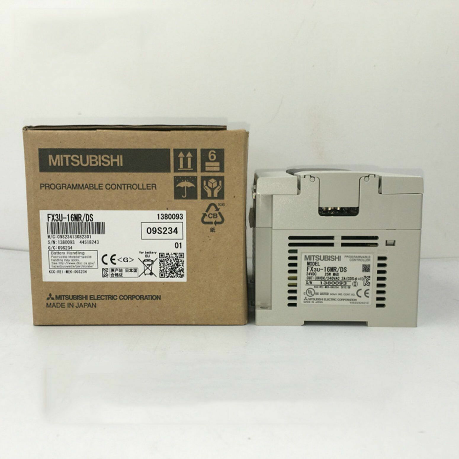 Mitsubishi FX3U-16MR/DS programmable controller 1PC - MITSUBISHI