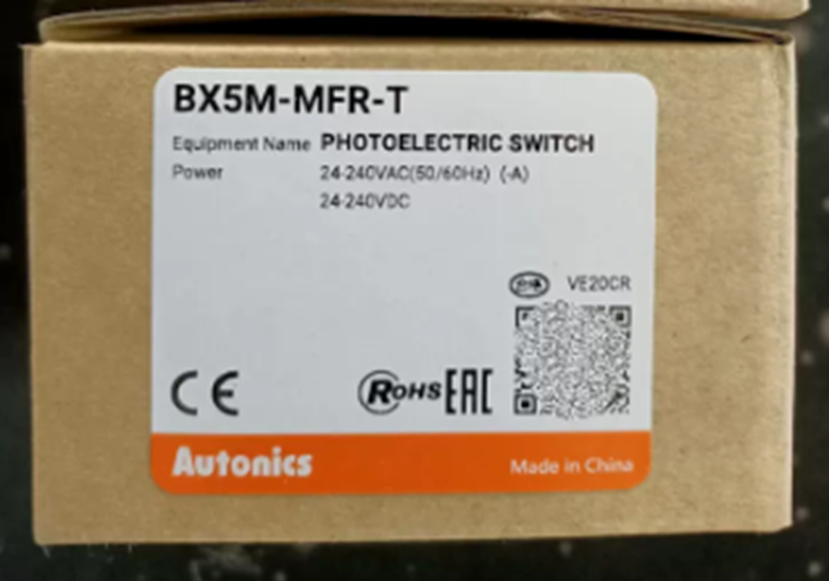 new  Autonics BX5M-MFR-T Retroreflective Photoelectric Sensor Timer 24~240 VAC VDC Autonics