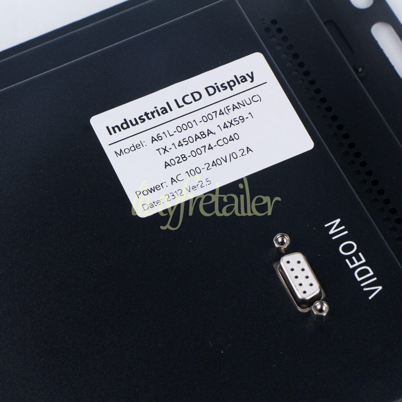 New 14-inch LCD Monitor for FANUC Screen A61L-0001-0074, A61L-0001-0094, TX-1450 - FANUC