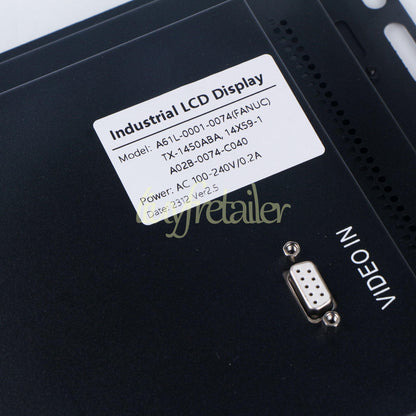 New 14-inch LCD Monitor for FANUC Screen A61L-0001-0074, A61L-0001-0094, TX-1450 - FANUC