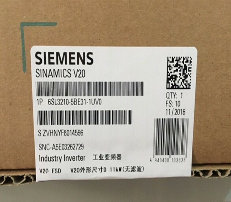 new 1PCS  SIEMENS PLC Inverter 6SL3210-5BE31-1UV0 Fast ship with