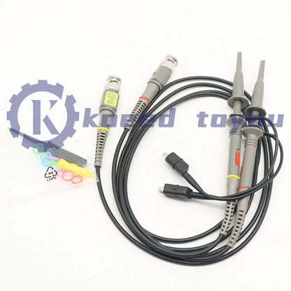 2PC P6100 100MHz Oscilloscope Probe 10:1 and 1:1 for Rigol Atten Owon Siglent