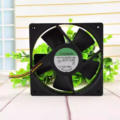 SUNON KD1212PTB1-6A 12025 DC12V 4.8W 12CM 3-Pin Silent Cooling Fan