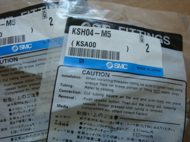 1Bag/2pcs SMC KSH04-M5 KSH04M5 Fittings Free Shipping #SM
