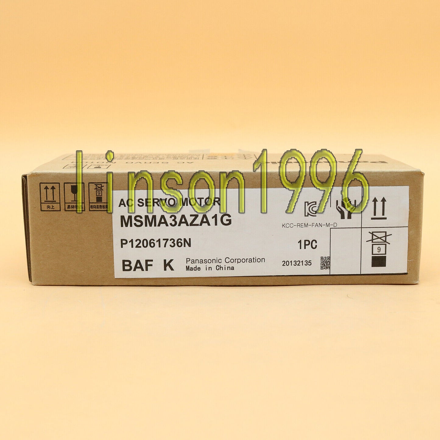 Panasonic MSMA3AZA1G AC Servo Motor 1-Year Warranty - PANASONIC