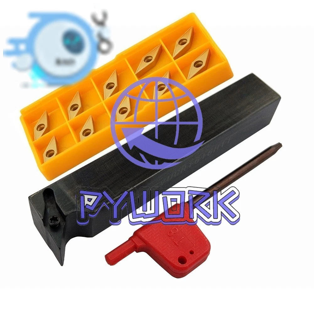 SVUCR 1616H11 CNC Lathe Turning Tool holder + 10pcs VCMT110304 Inserts