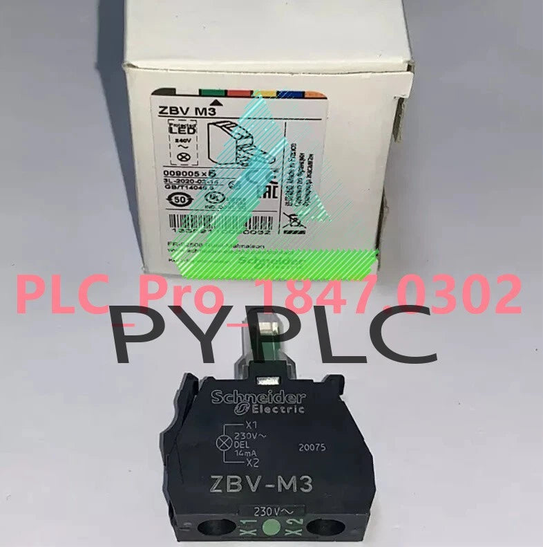 ZBVM3 1PCS Schneider ZBV-M3 Indicator module Green AC230V Fast delivery