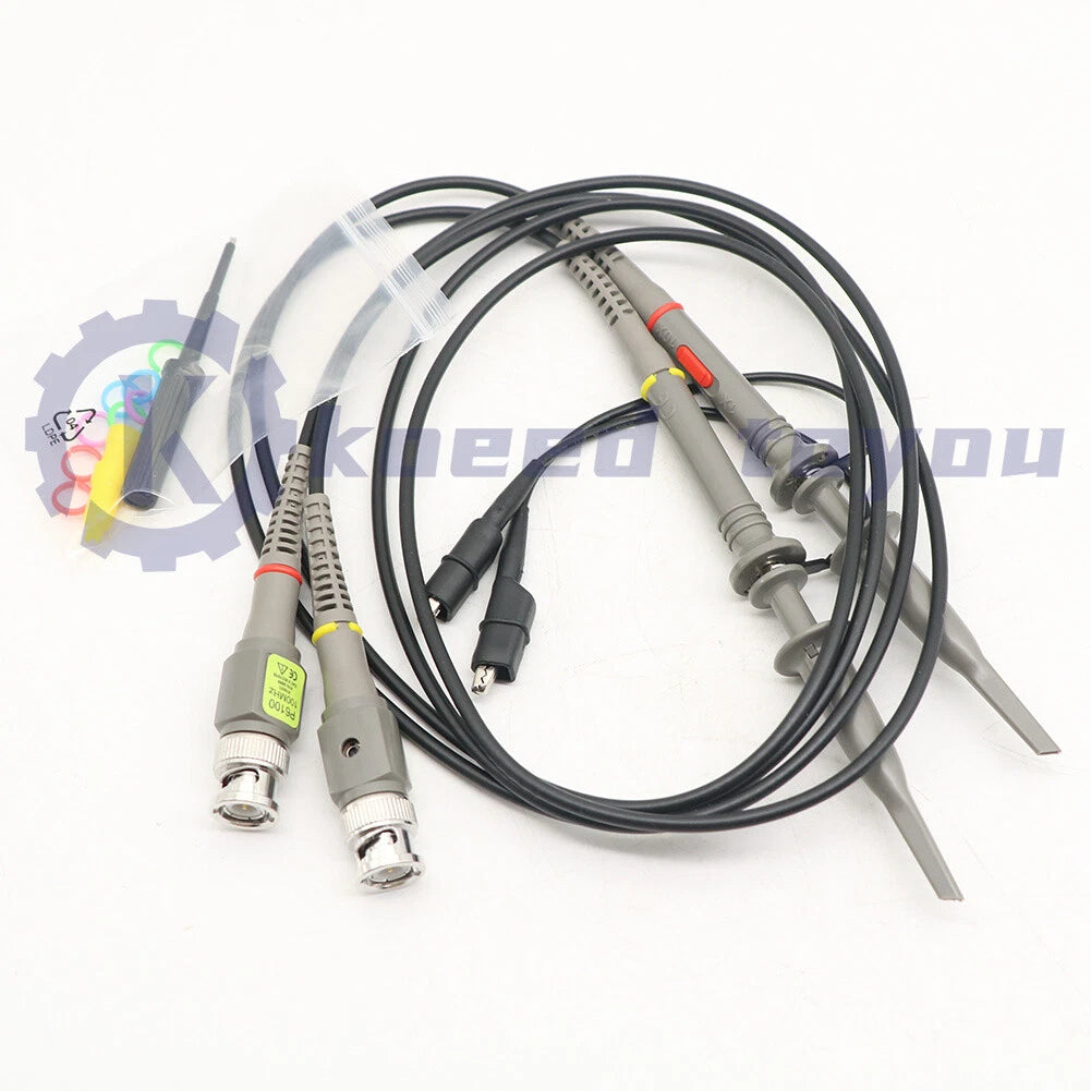 2PCS P6100 100MHz Oscilloscope Probe 10:1 and 1:1 for Rigol Atten Owon Siglent