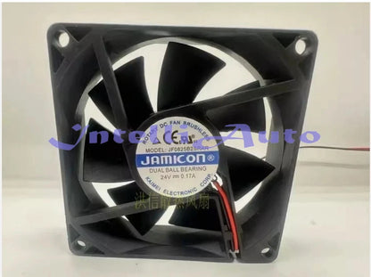 JAMICON JF0825B2SRAR 8025 DC24V 0.17A 8CM 2-Wire Inverter Cooling Fan