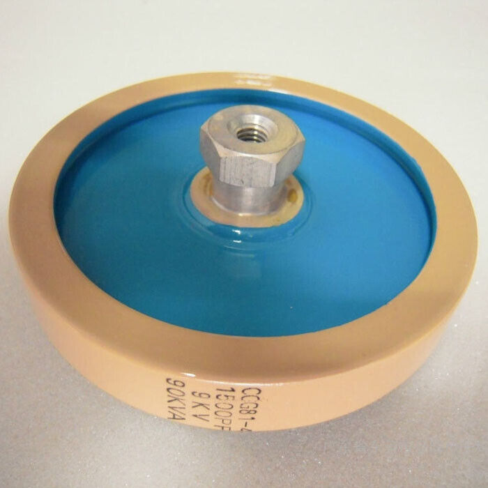 new CCG81-5U 1500PF-K 21KV-120KVA High Frequency High Voltage Ceramic Capacitor - ELECTROCERAM