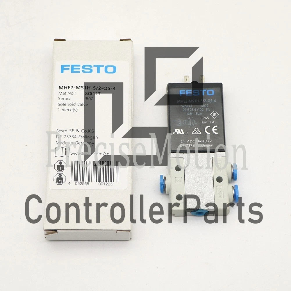 FESTO MHE2-MS1H-5/2-QS-4 525117 Solenoid Valve 1PCS