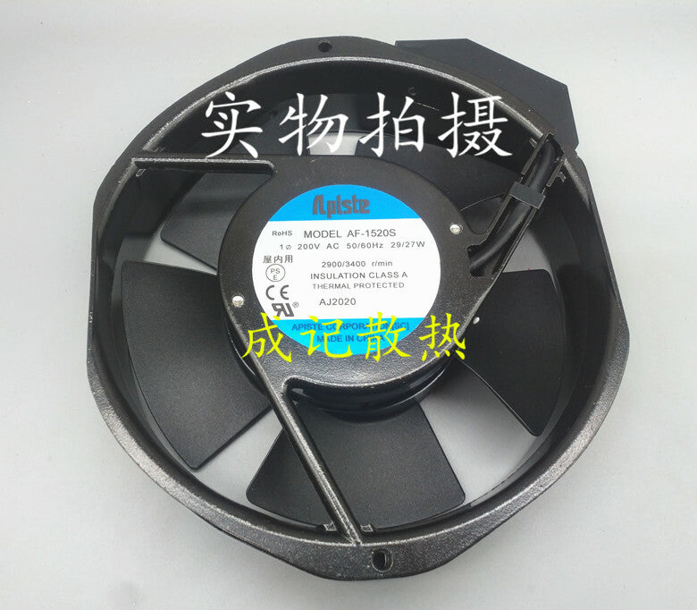 1pcs  Aplste AF-1520S AC200V 29/27W 172*150*38MM fan